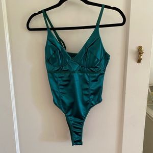 NWOT Green Amazon Body Suit